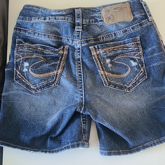 Silver Suki Mid Short W26/L4 - Picture 2 of 3